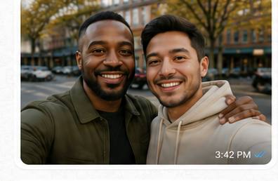 Two friends reunited