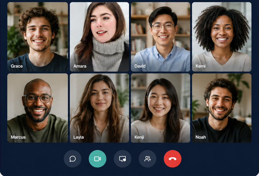 Preview of Assembly Group Calls — live audio and video rooms, coming soon